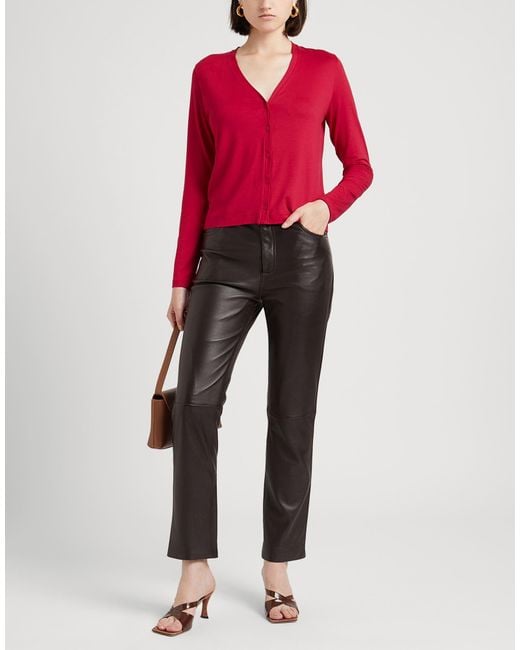 Majestic Filatures Red Cardigan