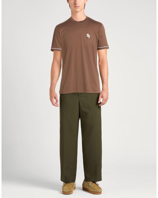Eleventy Brown T-Shirt Cotton for men