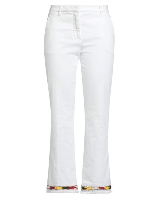 True Royal White Jeans Cotton, Elastane