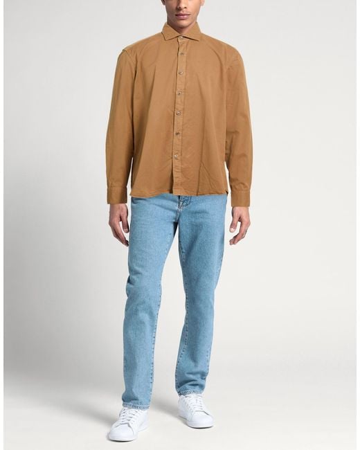 Ghirardelli Brown Shirt Cotton for men
