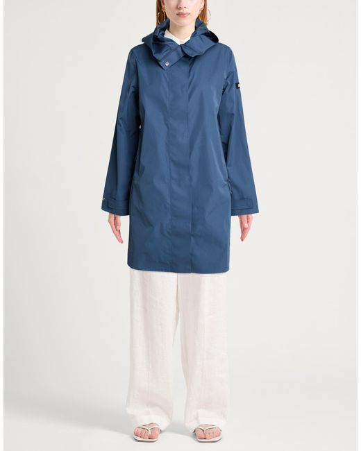 Aigle Blue Overcoat & Trench Coat