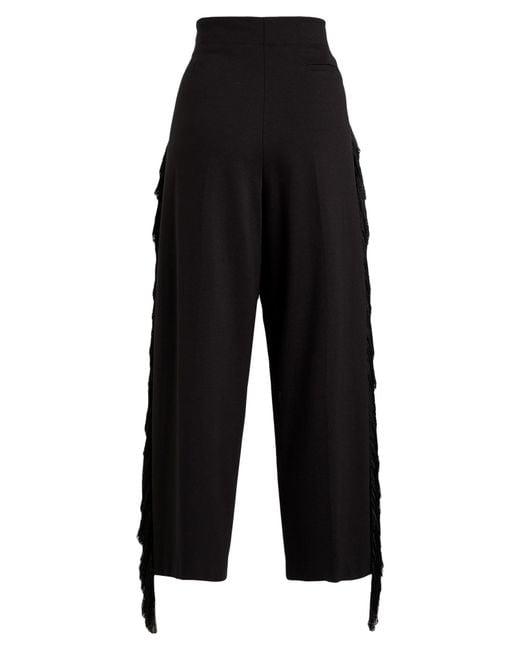 MEIMEIJ Black Pants Viscose, Polyamide, Cotton