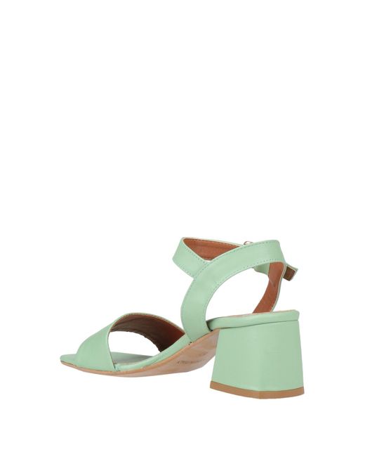 Light green top sandals heels