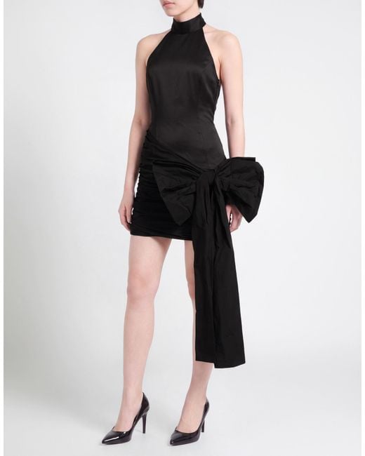 ROTATE BIRGER CHRISTENSEN Black Midi Dress