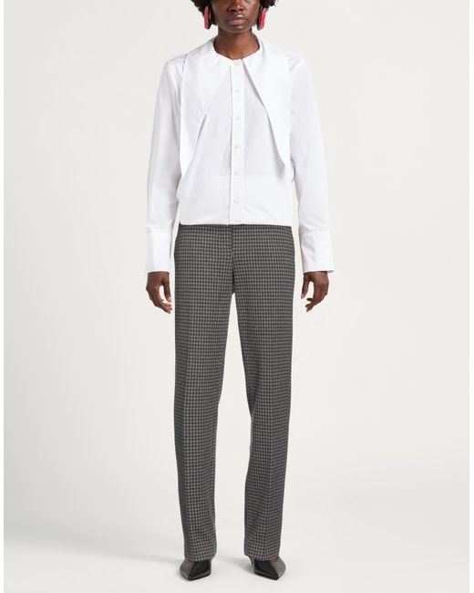 EMMA & GAIA Gray Pants Polyester, Cotton, Polyamide, Elastane