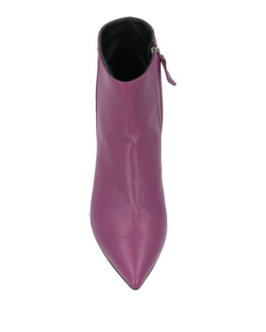NCUB Purple Ankle Boots Soft Leather