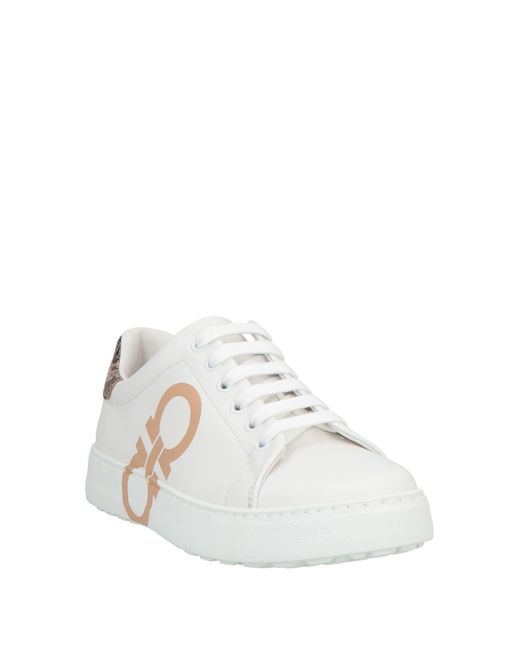Ferragamo White Trainers