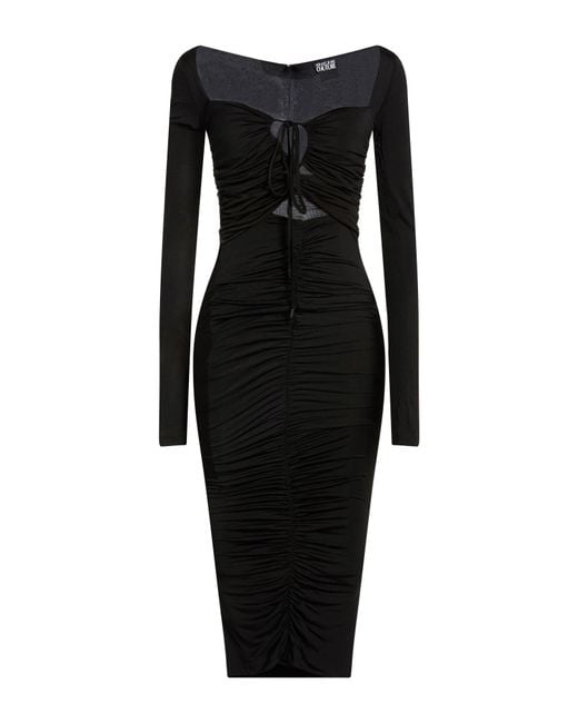 Versace Jeans Couture Black Midi Dresses