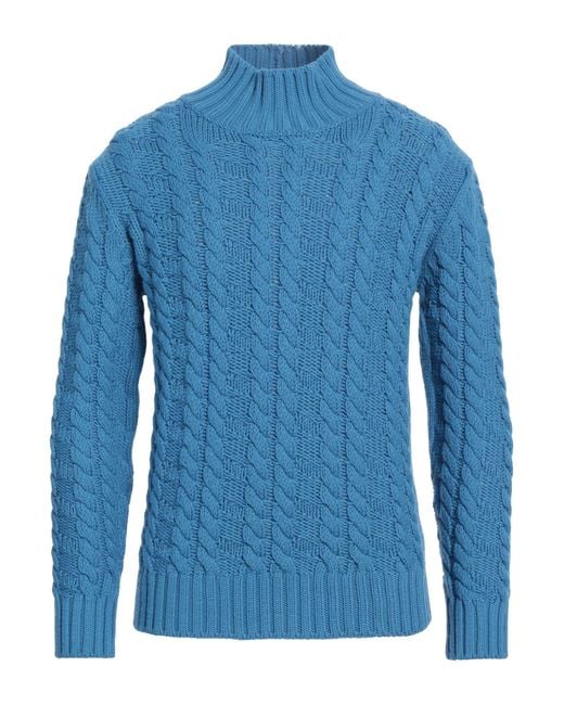 Paolo Pecora Blue Turtleneck for men