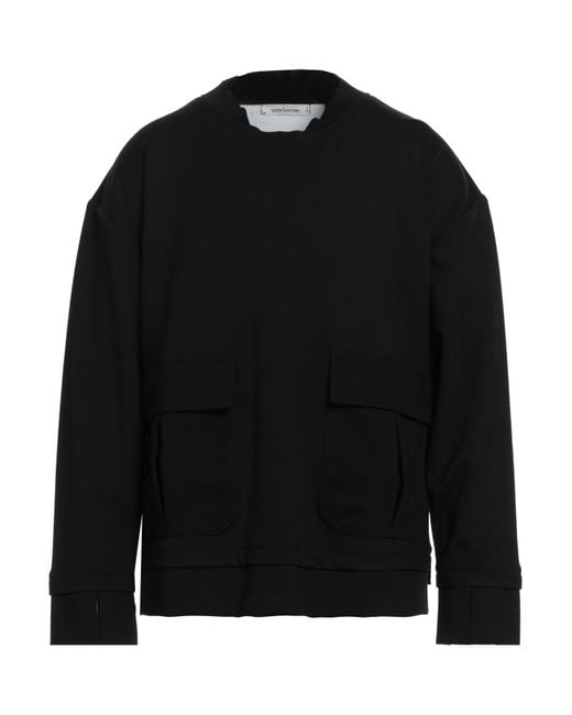 Nostrasantissima Black Sweatshirt Viscose, Elastane, Polyamide for men