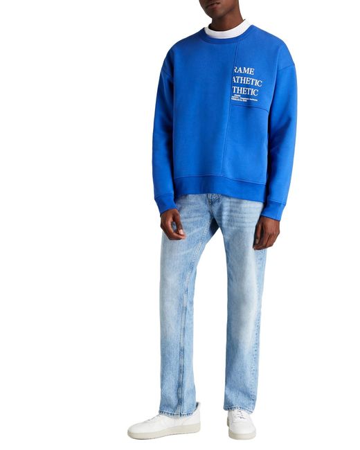 FRAME Blue Sweatshirt for men