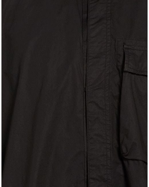 Stone Island Black Jacket Cotton, Elastane for men