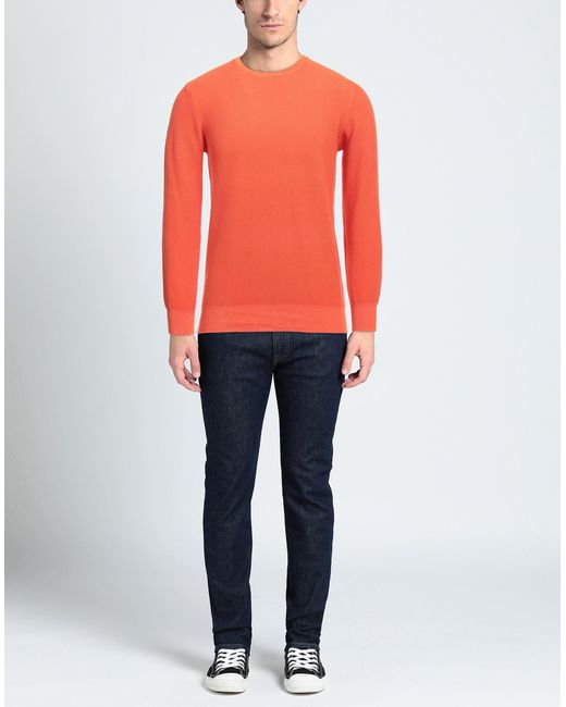 Cashmere Company Orange Sweater for men
