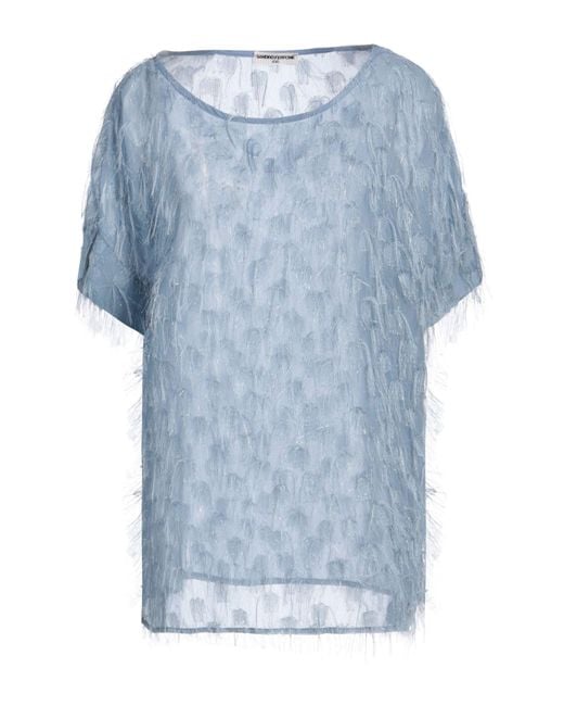Sandro Ferrone Blue Top Polyester