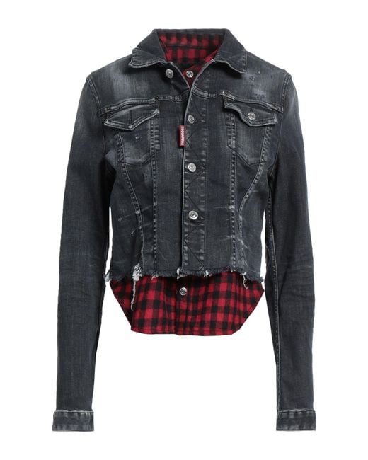 DSquared² Blue Denim Outerwear