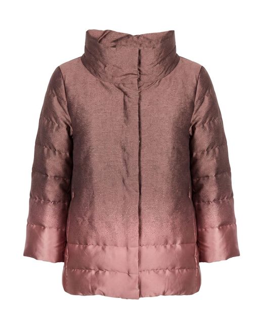 Herno Brown Puffer Polyester