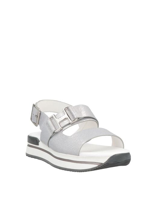 Hogan White Sandals
