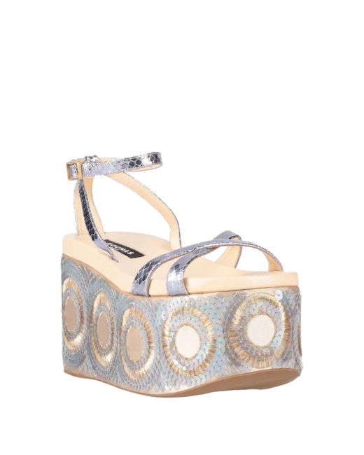 Rochas Natural Sandals Leather