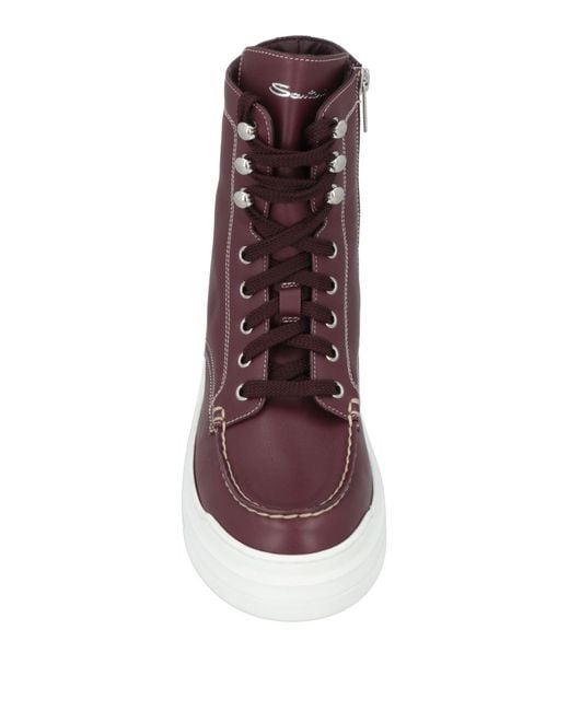 Santoni Purple Ankle Boots