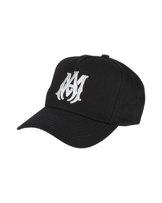 Amiri Black Hat Cotton for men