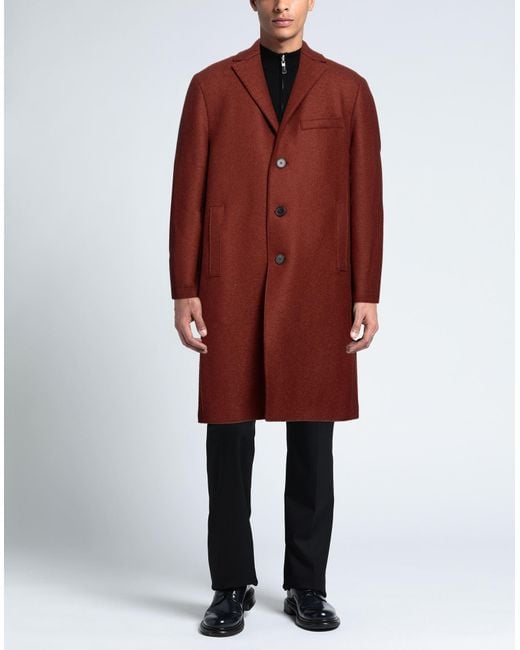 Harris Wharf London Red Coat for men