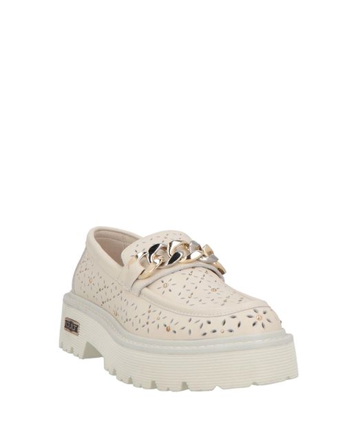 Cult White Loafers Leather