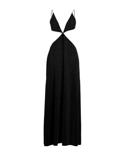Oseree Black Maxi Dress