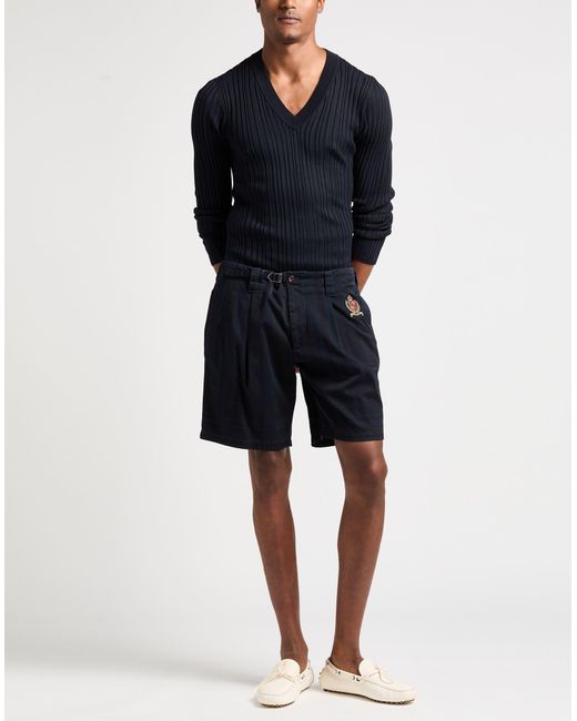 Dolce & Gabbana Blue Midnight Shorts & Bermuda Shorts Cotton, Elastane for men