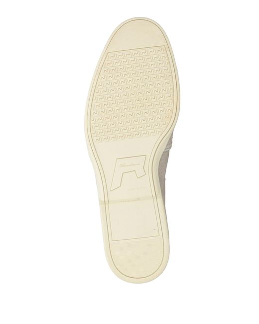 Santoni White Loafers for men