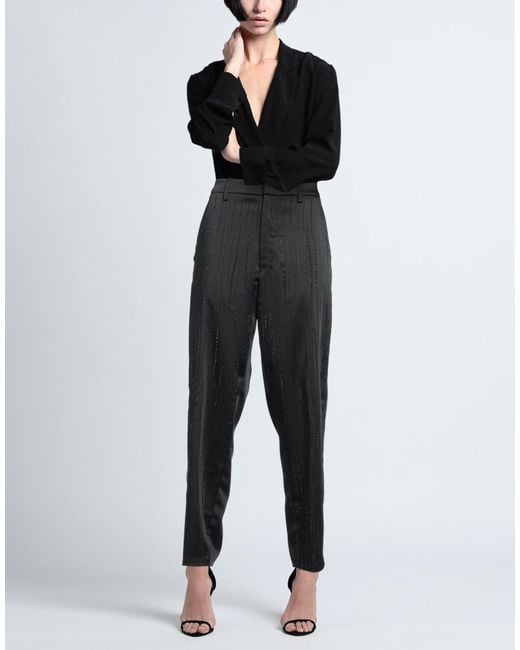 Dondup Gray Pants Polyester, Eco Polyester