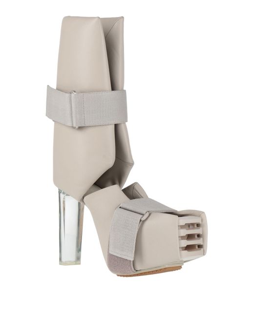 Rick Owens White Light Boot Leather