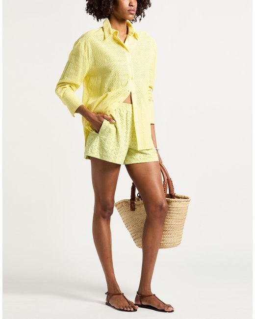 Fisico Yellow Shorts & Bermuda Shorts
