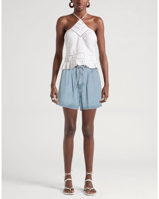 FRAME Blue Denim Shorts