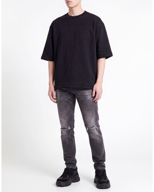 DSquared² Black Sweatshirt Cotton, Polyester for men