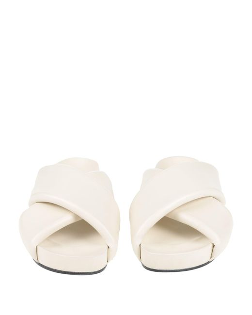 Jil Sander White Sandals