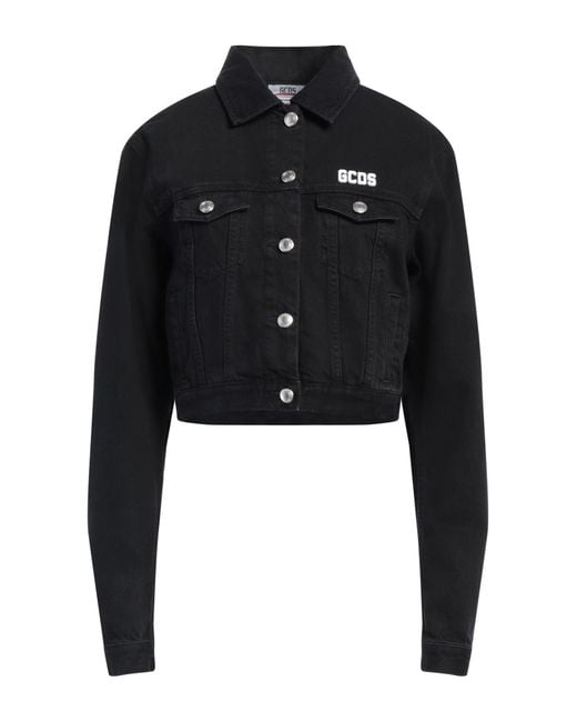 Gcds Black Denim Outerwear