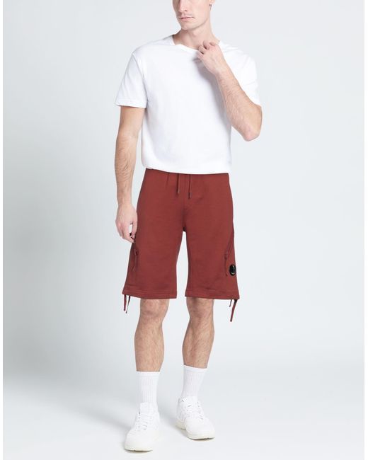 C P Company Red Shorts & Bermuda Shorts for men