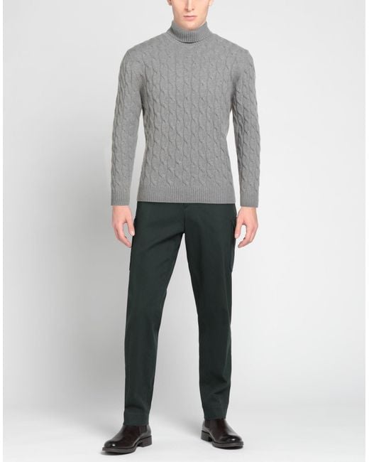 Luigi Borrelli Napoli Gray Turtleneck for men