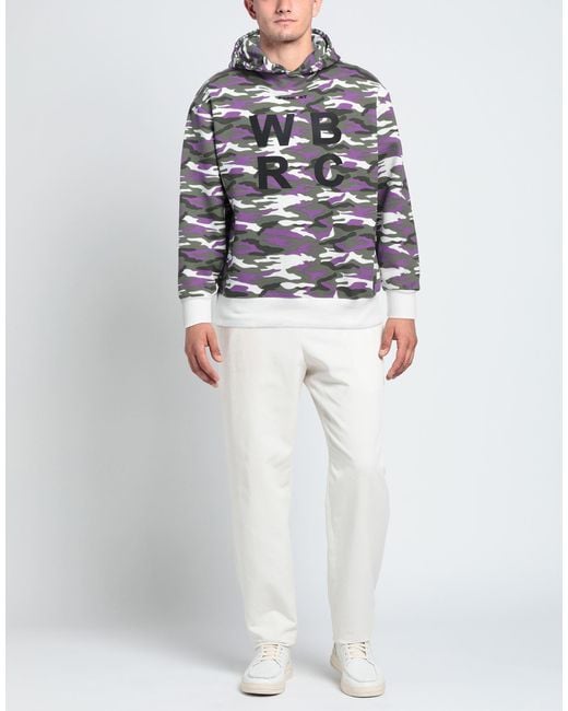 Parkoat Gray Sweatshirt Cotton, Polyester for men