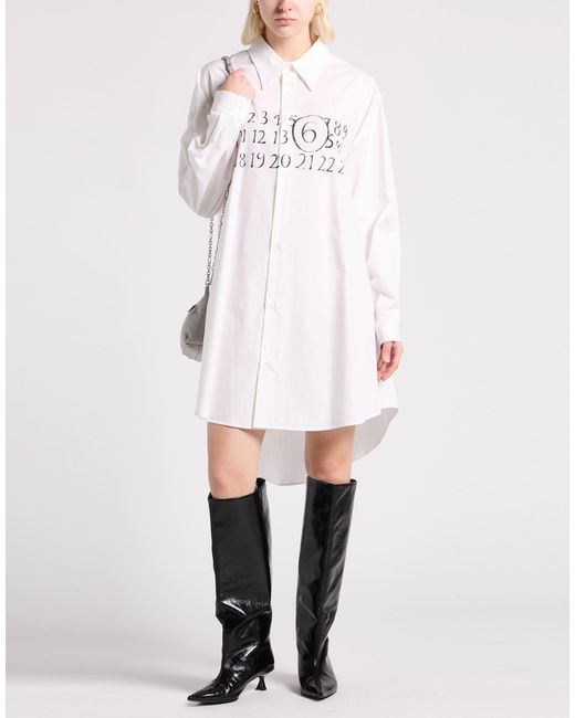 MM6 by Maison Margiela White Mini Dresses