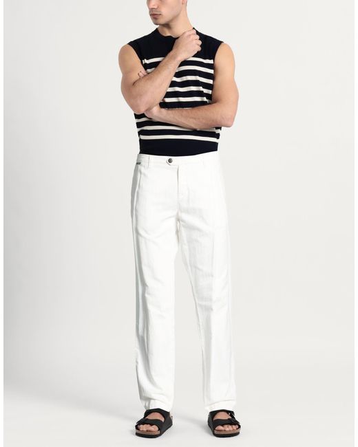 Eleventy White Pants for men