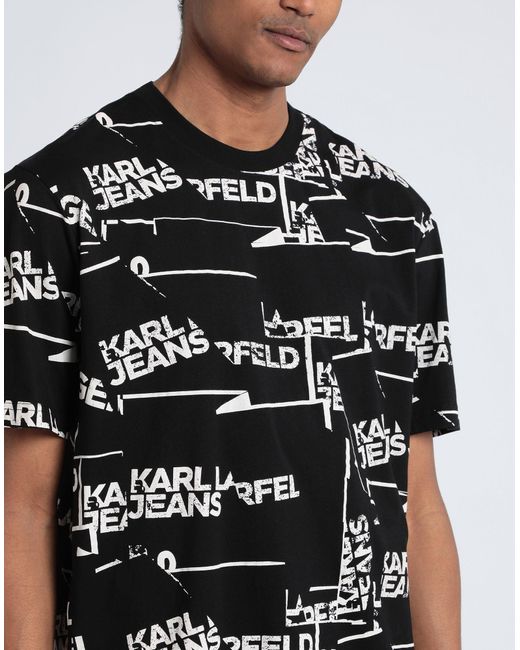 Camiseta Karl Lagerfeld de hombre de color Black