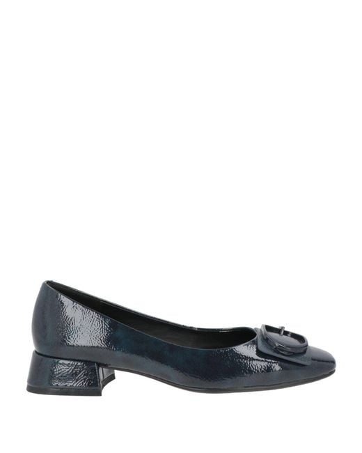 Luciano Barachini Blue Midnight Ballet Flats Leather