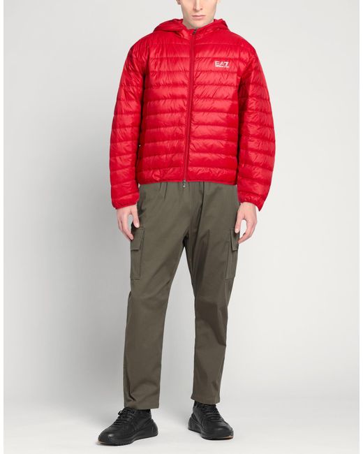 EA7 Red Puffers for men