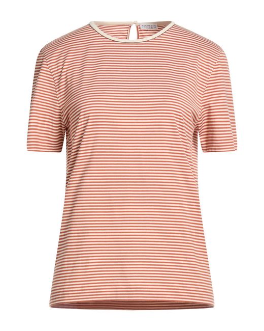 Brunello Cucinelli Pink T-Shirt Cotton