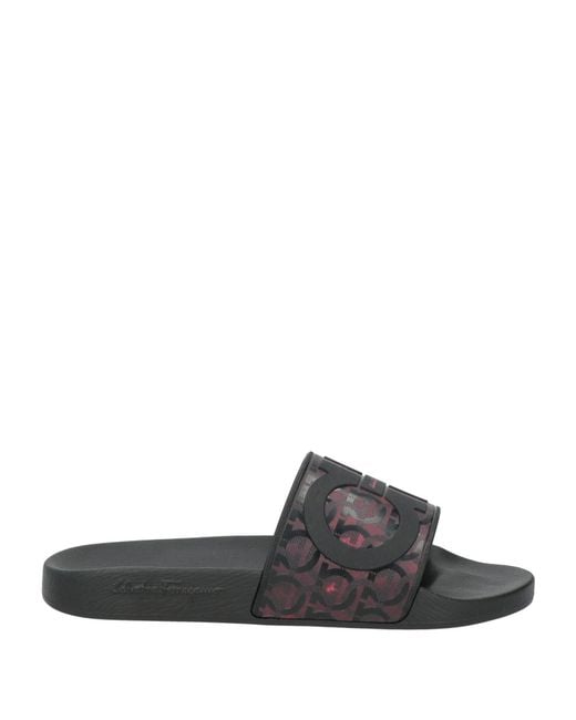 Ferragamo Black Sandals Rubber