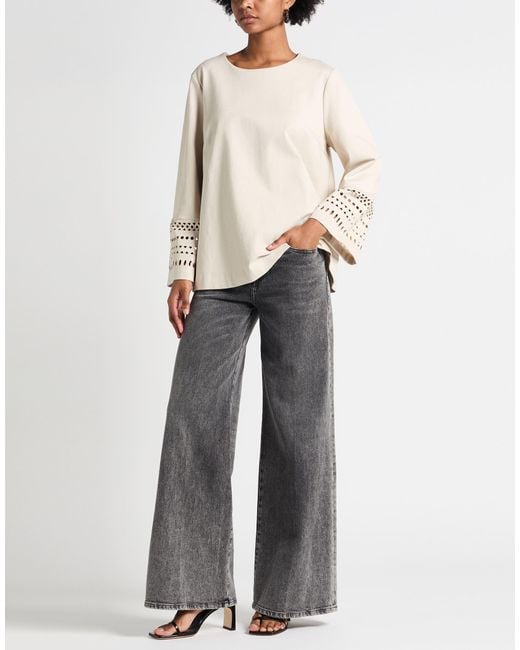 Top MEIMEIJ de color Natural