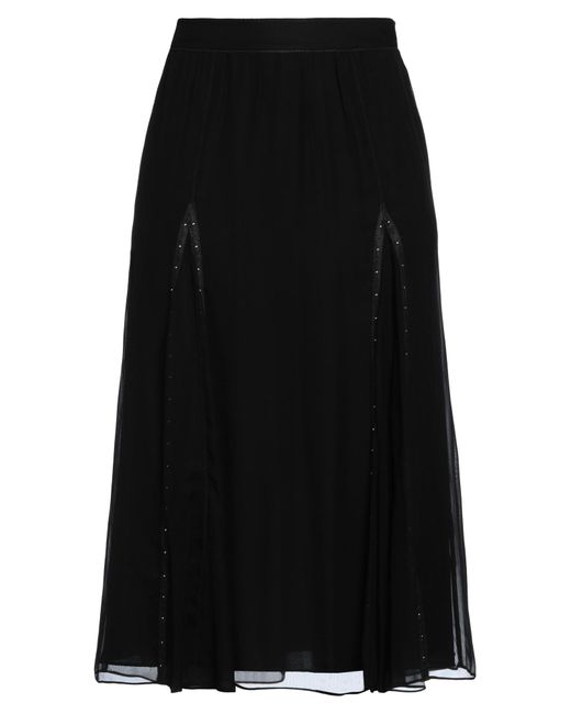 COACH Black Midi Skirt