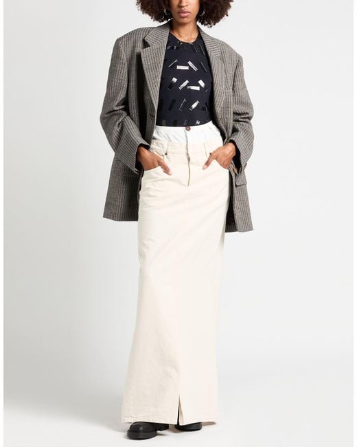 Maison Margiela White Maxi Skirt