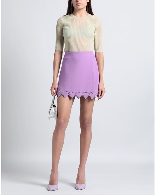 Mach & Mach Purple Mini Skirt